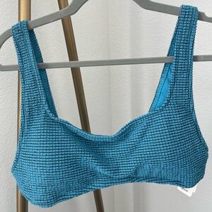Aerie NWT Blue Bikini Top XL